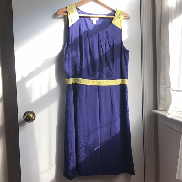 Ann Taylor Loft Dress size 14 Contrasting Color Block - Picture 3 of 9